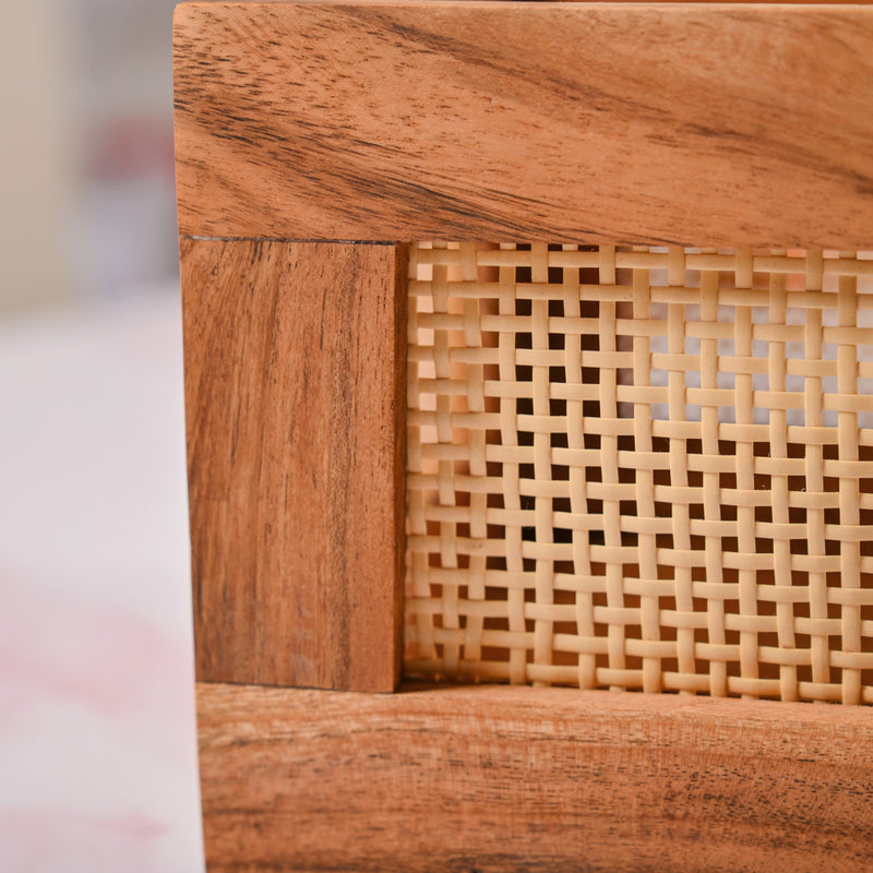 Organic Rattan Cane Wooden Basket Crate