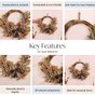 Organic Rustic Red Wreath