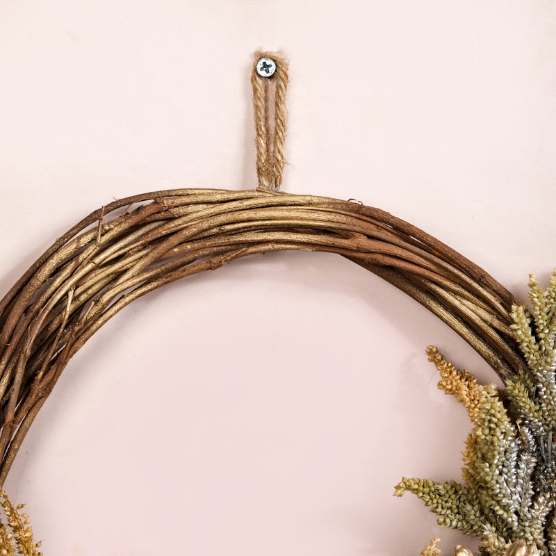Organic Rustic Red Wreath