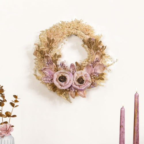 Organic Soft Rose Christmas Wreath