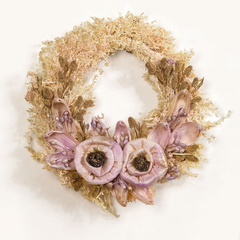 Organic Soft Rose Christmas Wreath