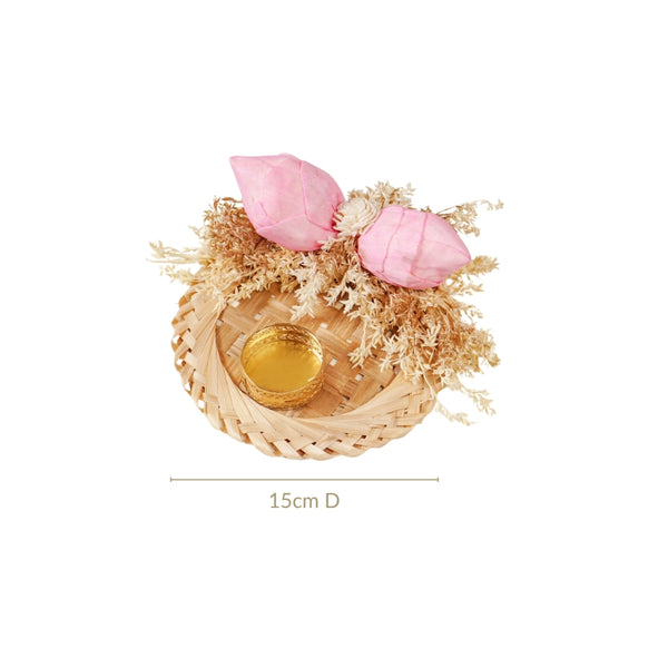 Organic Sola Lotus Tea Light Holder Pink Set Of 4