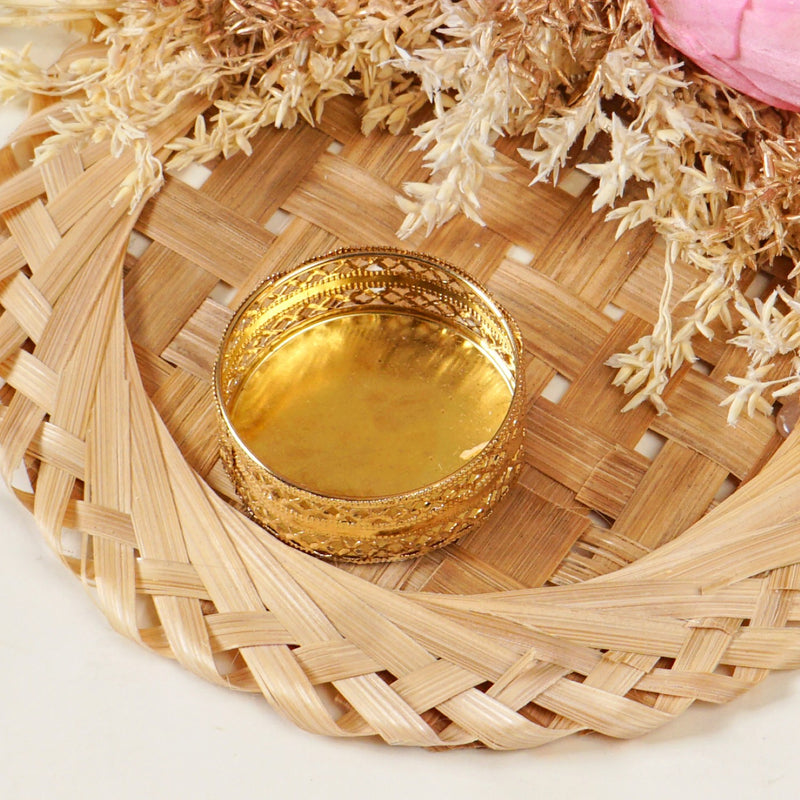 Organic Tea Light Holder Pink Set Of 4