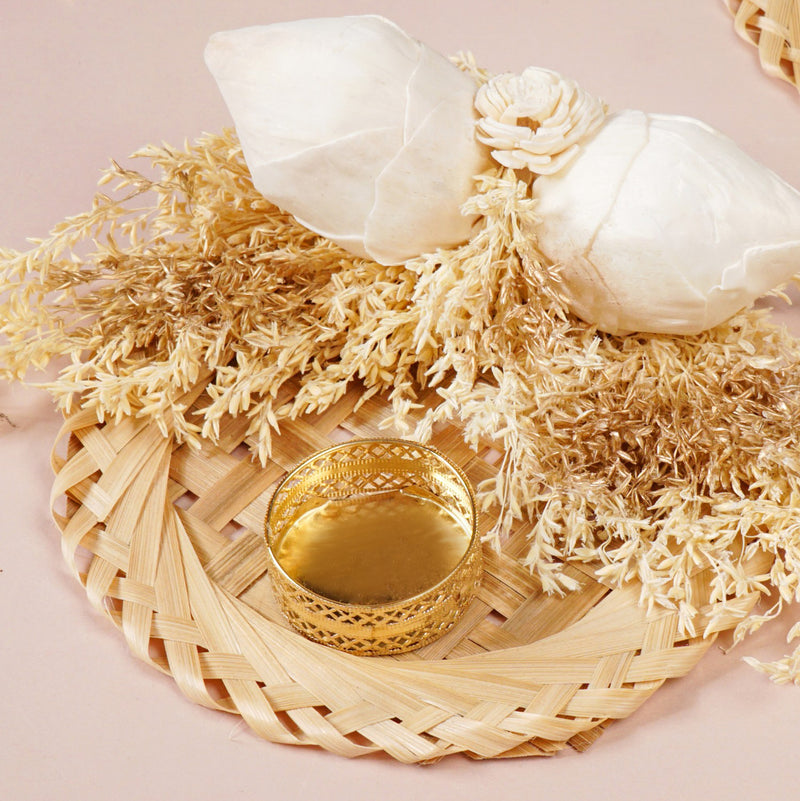 Organic Tea Light Holder White Set Of 4