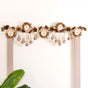 Organic Toran With Sola Flowers And Corn Husk Decoration