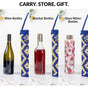 Champagne Bottle Holder Basket Blue