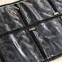 Black Quilted Jewellery Roll Organiser