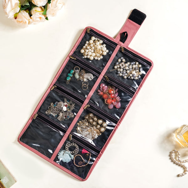 Foldable Jewellery Roll Organizer