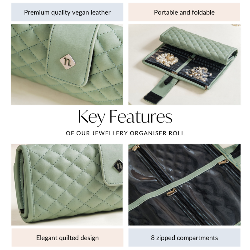 Portable Jewellery Organizer Roll
