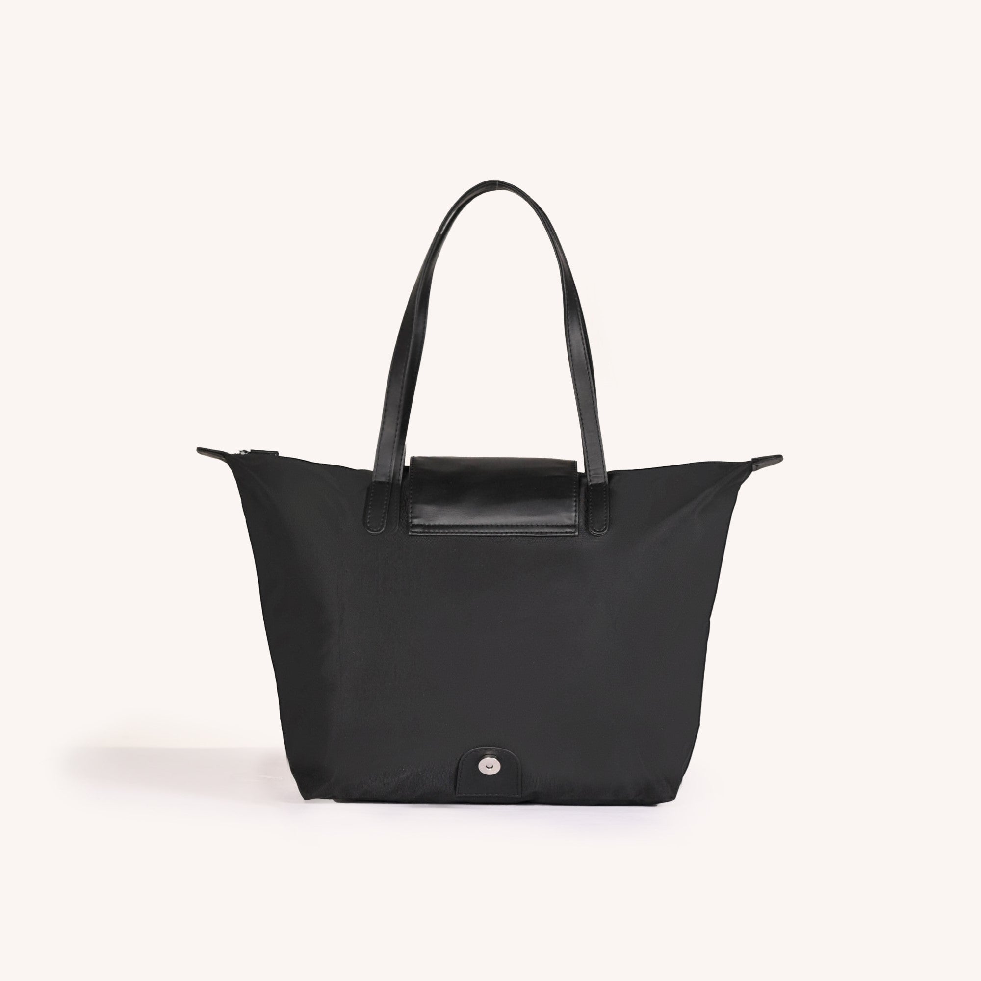 Origami Sleek Black Tote Bag For Women1
