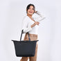 Origami Sleek Black Tote Bag For Women