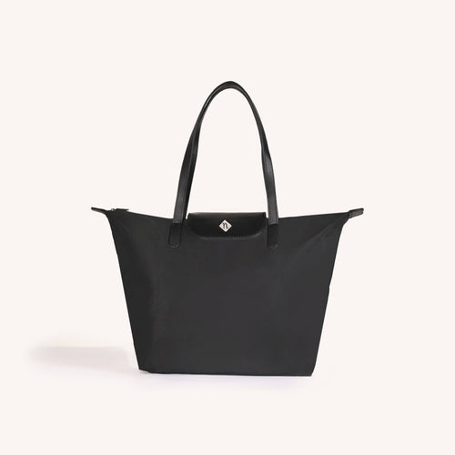 Origami Sleek Black Tote Bag For Women