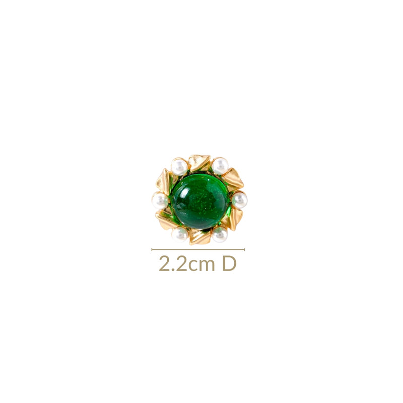 Ornate Pearl Statement Studs