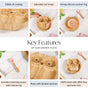 Owl Silicone Suction Divided Plate And Spoon Set For Kids
