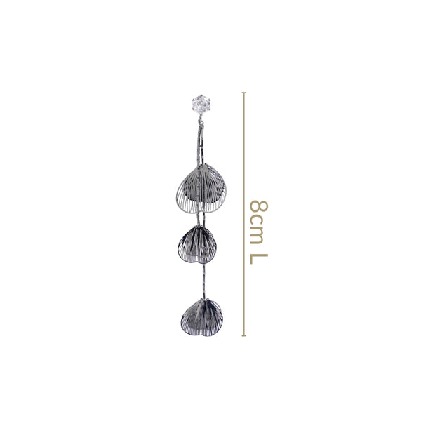 Oxidised Silver Tassel Earrings