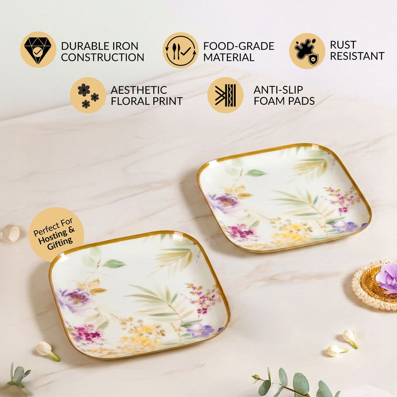 Florina Feast Platter Set Of 2 In Gift Box