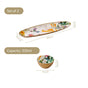 Tropical Long Metal Platter With Dip Bowl Set Of 2 In Gift Box