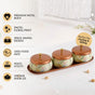 Printed Jar With Tray Set Of 4 In Gift Box
