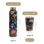 Floral Printed Stainless Steel Bottle And Tumbler Gift Set Of 3