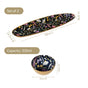Floral Printed Platter With Dip Bowl Set Of 2 In Gift Box
