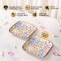 Peony Petals Snack Plates Set Of 2 In Gift Box
