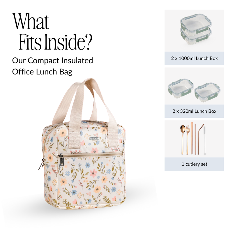 Charming Meadow Insulated Lunch Bag