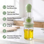 Two In One Oil Brush And Spray Bottle 180ml Green