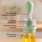 Two In One Oil Brush And Spray Bottle 180ml Green