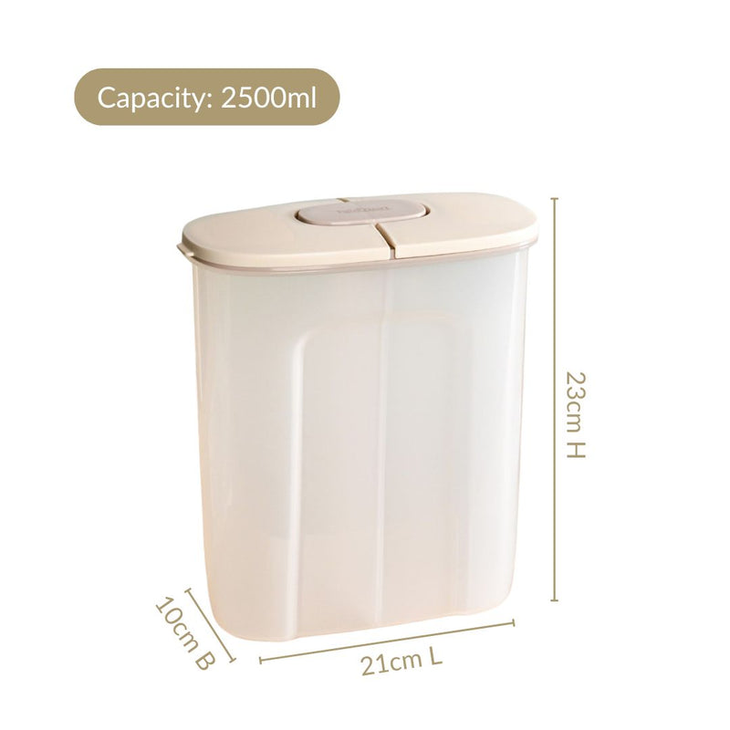 Dual Compartment Airtight Food Storage Container 2500ml