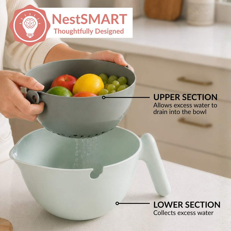 2 In 1 Kitchen Colander And Bowl 2000ml