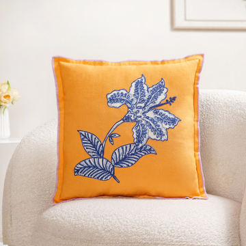 Bloom Era Petal Sketch Cotton Cushion Cover 43x43cm
