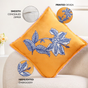Bloom Era Petal Sketch Cotton Cushion Cover 43x43cm