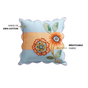 Bloom Era Pastel Cotton Cushion Cover 45x45cm
