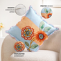 Bloom Era Pastel Cotton Cushion Cover 45x45cm