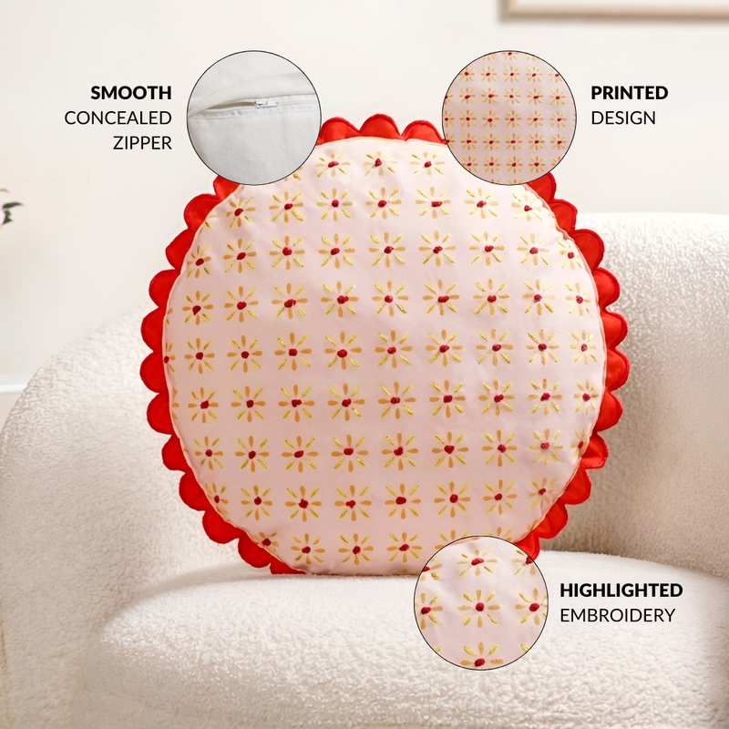 Bloom Era Gaillardia Cotton Cushion Cover 43cm