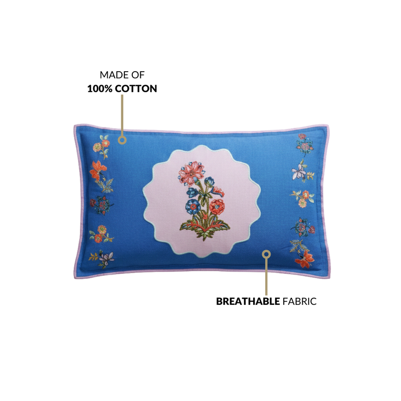 Bloom Era Bouquet Cotton Cushion Cover 50x30cm