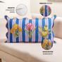 Bloom Era Striped Cotton Cushion Cover 50x30cm