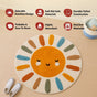 Sunshine Smile Natural Cotton Kids Rug 100cm