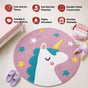 Unicorn Round Floor Mat 100cm