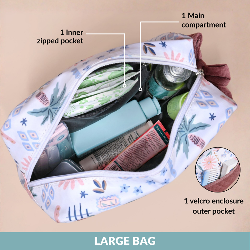 Topical Travel Toiletry Kit Bag Set Of 2