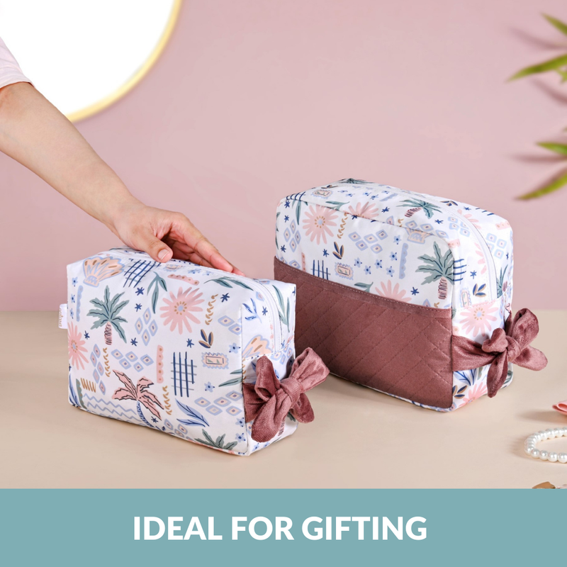 Topical Travel Toiletry Kit Bag Set Of 2