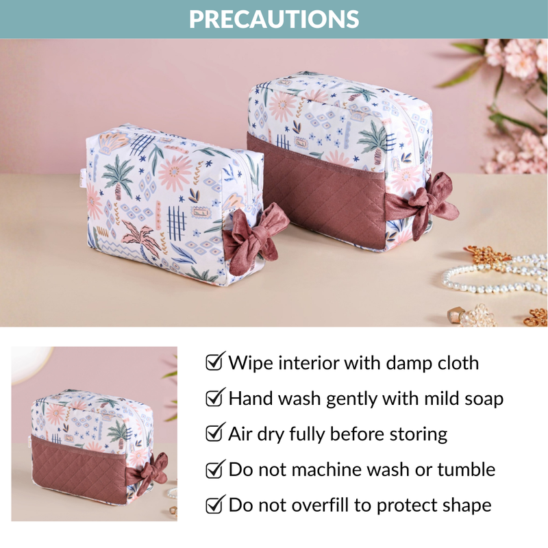 Topical Travel Toiletry Kit Bag Set Of 2