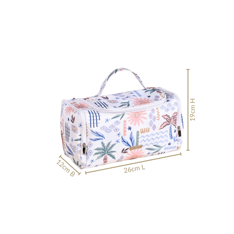Floral Travel Organiser With Side Pockets