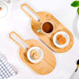 Paddle Shape Bamboo Platter Set Of 2