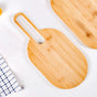 Paddle Shape Bamboo Platter Set Of 2