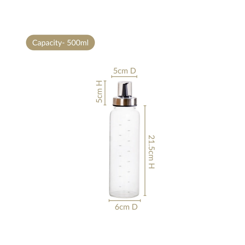 Pair Of Olive Oil And Vinegar Cruet Bottle 500ml