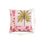Palm And Charm Embroidered Cotton Cushion Cover 40x40cm