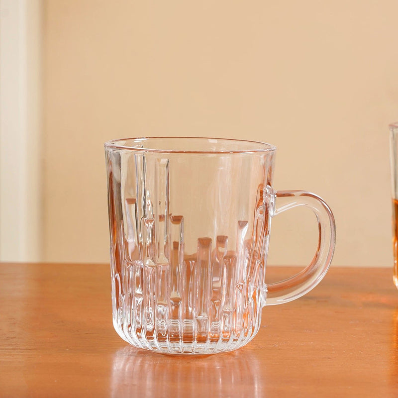 Panelled Embossed Mugs Set Of 6 229ml