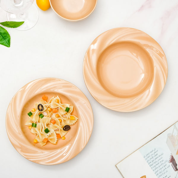 Set Of 2 Ceramic Pasta Plate 8 Inch