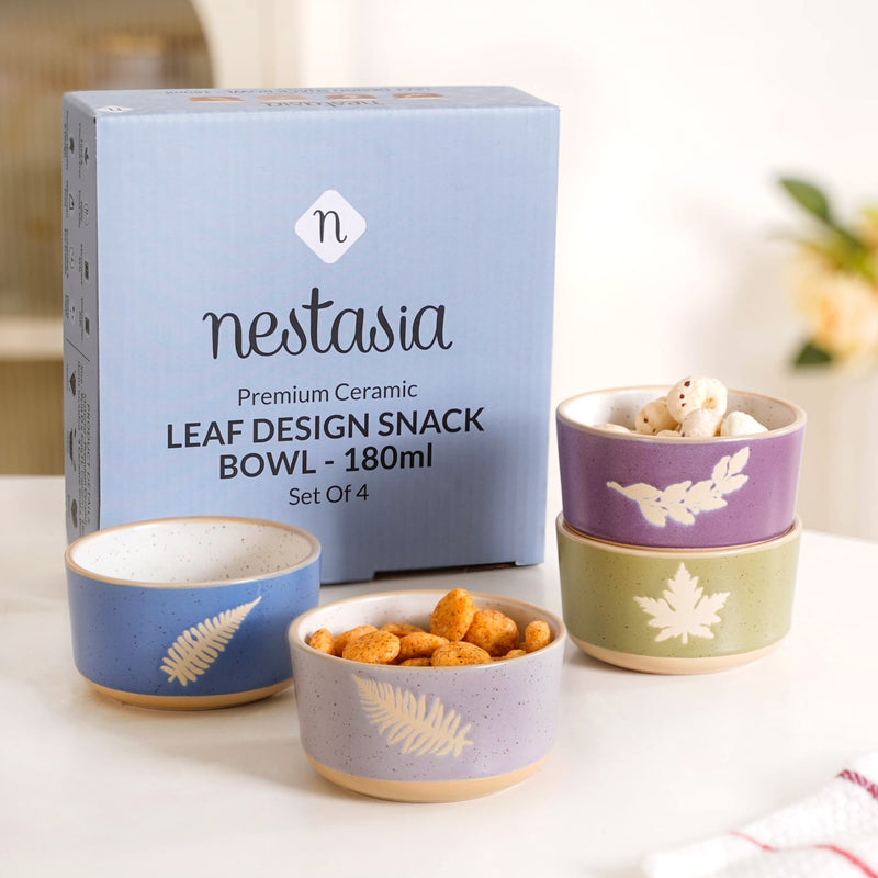 Pastel Hues Snack  Bowl Set Of 4 180ml